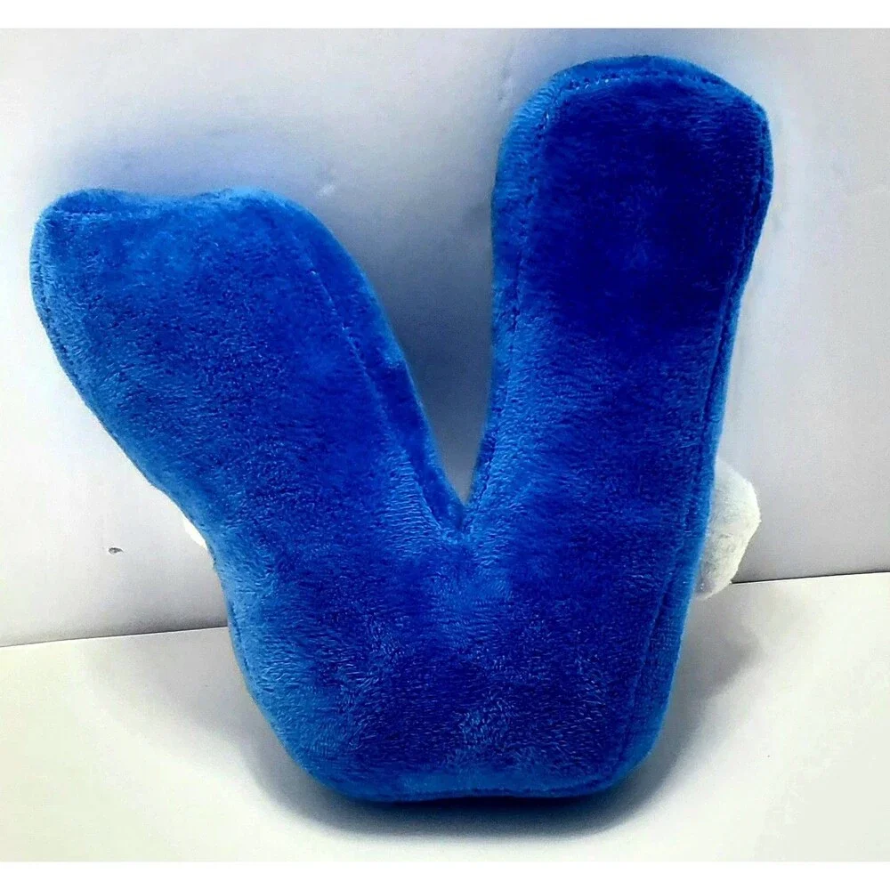 Alphabet Lore Letter V Plush Blue 8